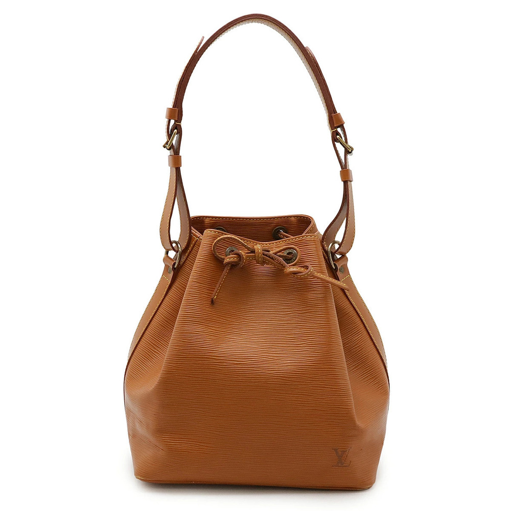LOUIS VUITTON Epi Shoulder Bag Hobo Zipang Gold Brown